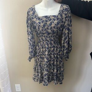 Floral Square Neck Dress NWT